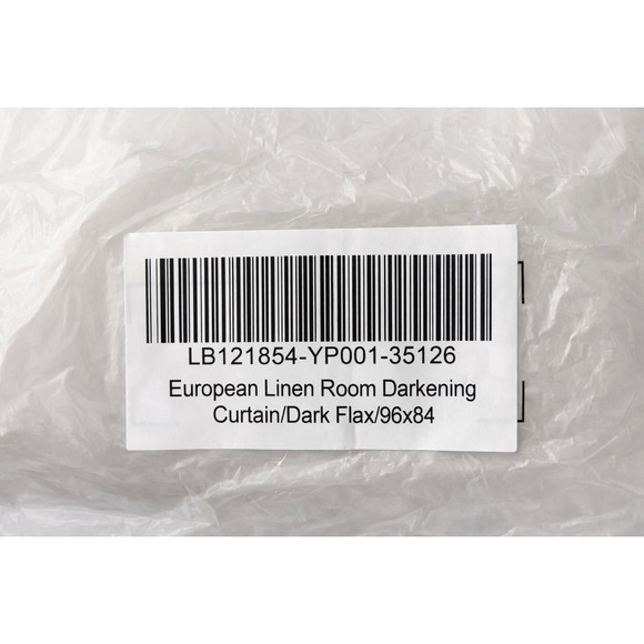 Quince European Linen Room Darkening Curtain Panel Dark Flax 96x84 NWT - Picture 6 of 7